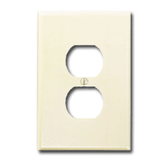 Leviton 86103 1-Gang 1-Duplex Oversized Thermoset Wallplate